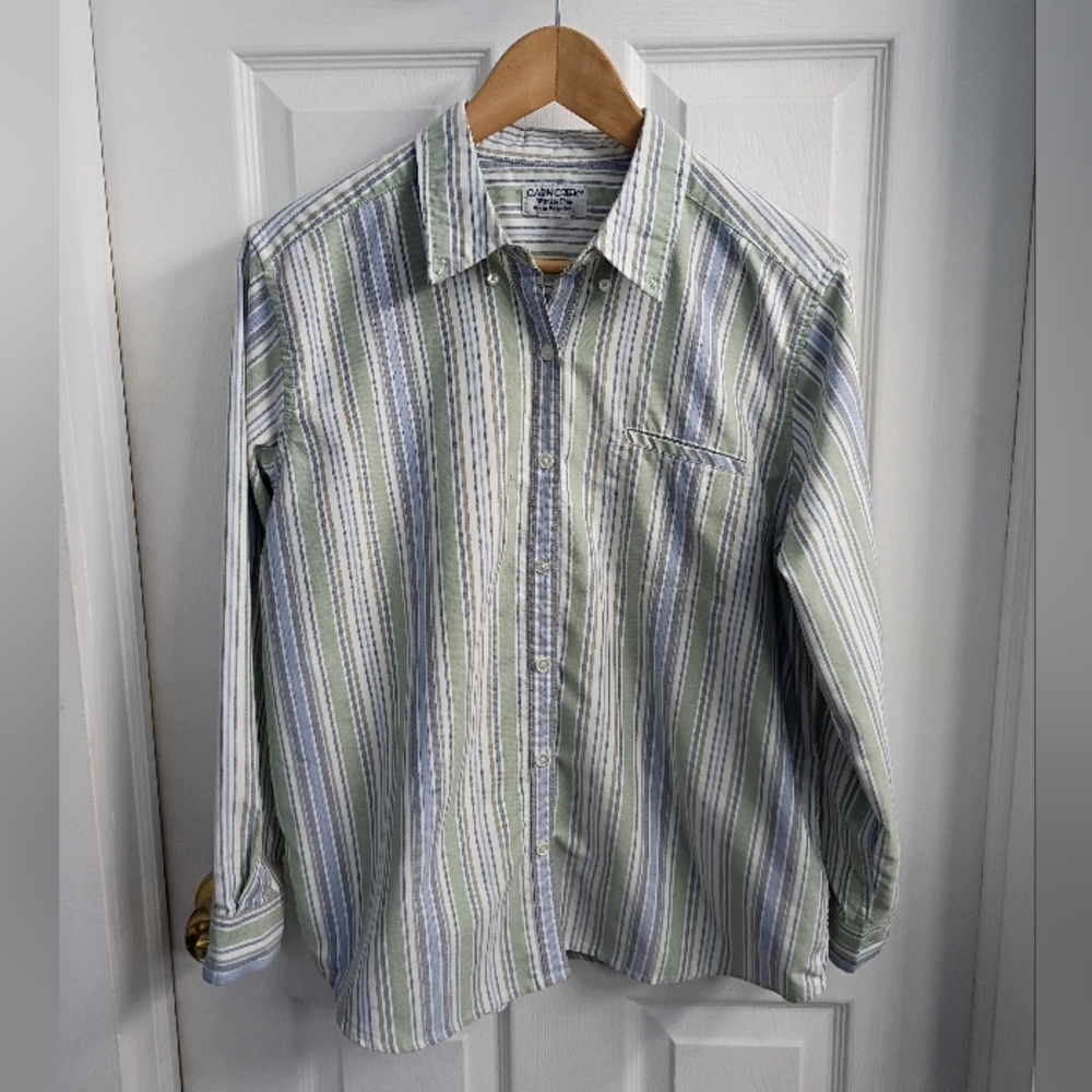 Cabin Creek Striped Button Down